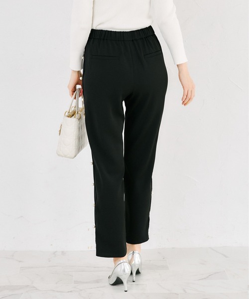 tocco closet（トッコ クローゼット） スラックス パンツ パール付き