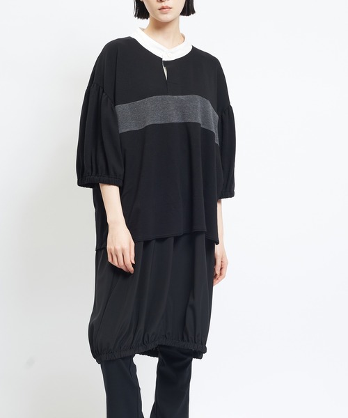 tシャツ ポロカットワンピース レディース メンズ