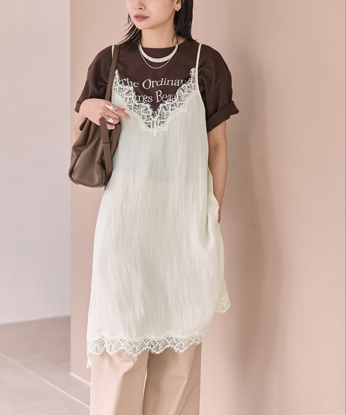 JOURNAL STANDARD フィブリルリヨセルキャミ　フリーサイズ JOURNAL STANDARD（ジャーナルスタンダード） ワンピース 「追加4