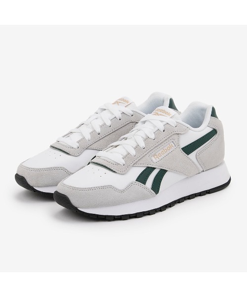 「Reebok」 ローカットスニーカー 27.0cm ホワイト×グリーン メンズ_画像4