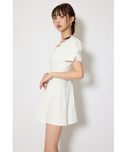 rienda（リエンダ） ワンピース 半袖 「SNSで話題」フロントジップ