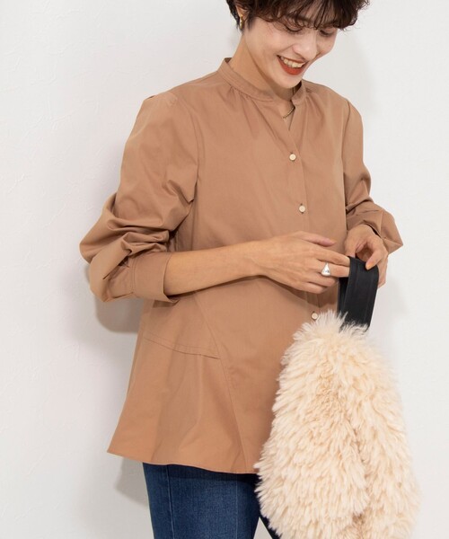 「NOLLEY'S」 長袖ブラウス 38 サーモンピンク レディースの画像