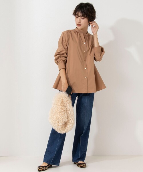 「NOLLEY'S」 長袖ブラウス 38 サーモンピンク レディースの画像