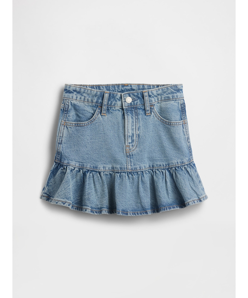 GAP（ギャップ） スカート デニム ラッフルフリルスカート (キッズ