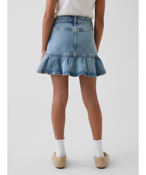 GAP（ギャップ） スカート デニム ラッフルフリルスカート (キッズ