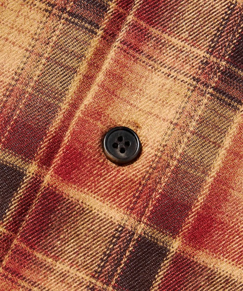 「Noen」 長袖シャツ MEDIUM ブラウン メンズの画像