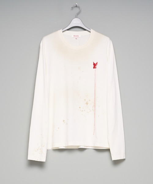 tシャツ 「M A S U」WASTED RED ANGEL LONG SLEEVE T-SHIRT メンズの画像