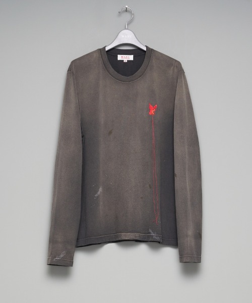 tシャツ 「M A S U」WASTED RED ANGEL LONG SLEEVE T-SHIRT メンズの画像