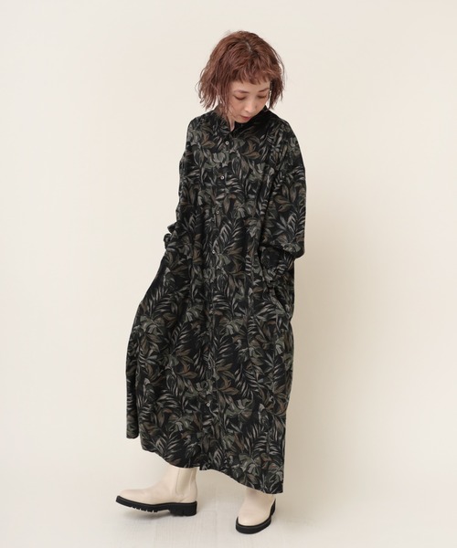 「RNA-N」 長袖ワンピース MEDIUM ベージュ レディース_画像4