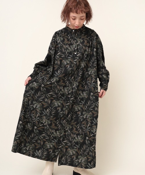 「RNA-N」 長袖ワンピース MEDIUM ベージュ レディース_画像7