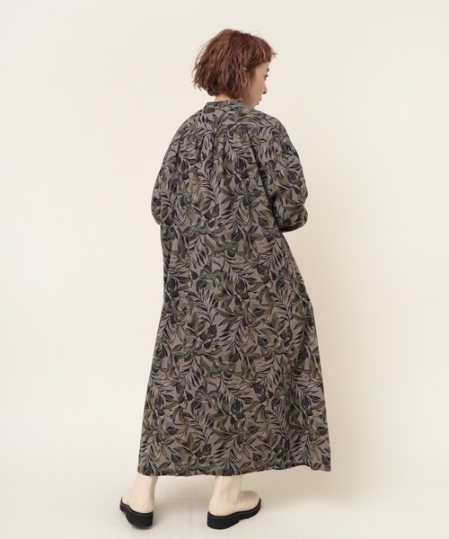「RNA-N」 長袖ワンピース MEDIUM ベージュ レディース_画像8