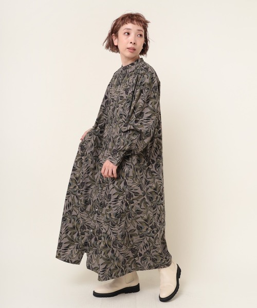 「RNA-N」 長袖ワンピース MEDIUM ベージュ レディース_画像9