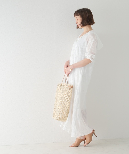 plage（プラージュ） 長袖ワンピース 36 ホワイト レディース