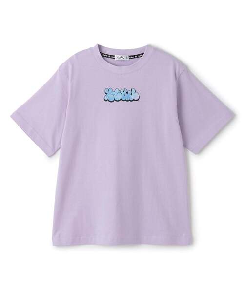 uvカット ワンピース ガールイラストバックプリント ビッグTワンピ キッズ 子供服 女の子の画像
