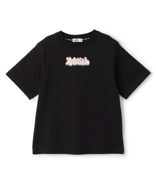 uvカット ワンピース ガールイラストバックプリント ビッグTワンピ キッズ 子供服 女の子の画像
