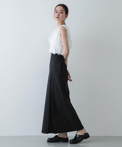 SENSE OF PLACE by URBAN RESEARCH ロング スカート ボックスプリーツ