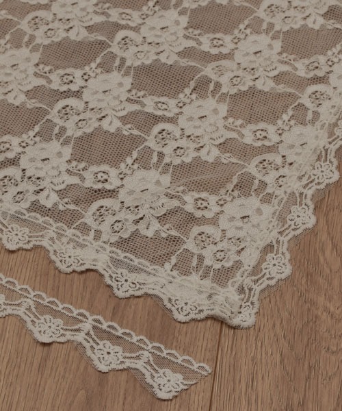 TONE SELECT GOODS 「resonance」フラワー刺繍 レース ラップスカート