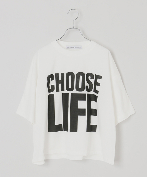 tシャツ 「別注 / 追加」KATHARINE HAMNETT / キャサリンハムネット SLOGAN TEE レディースの画像