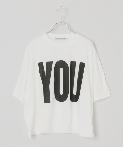 tシャツ 「別注 / 追加」KATHARINE HAMNETT / キャサリンハムネット SLOGAN TEE レディースの画像