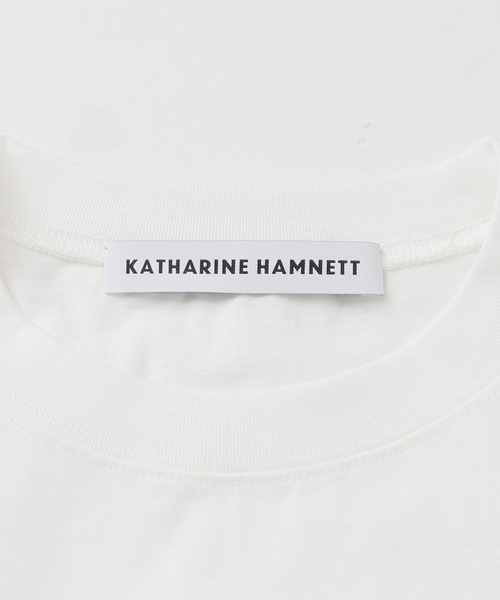 tシャツ 「別注 / 追加」KATHARINE HAMNETT / キャサリンハムネット SLOGAN TEE レディースの画像