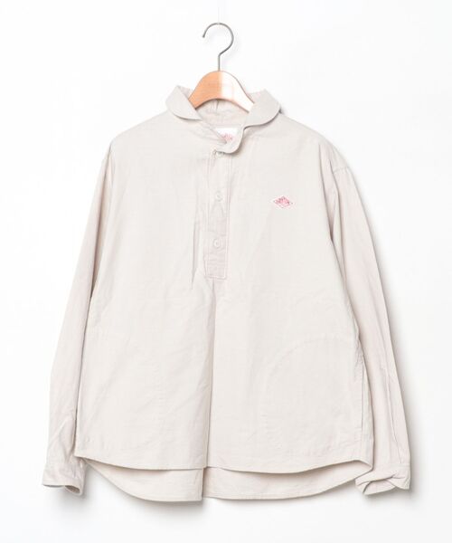 Danton（ダントン） ワンポイント長袖シャツ 38 ベージュ レディース