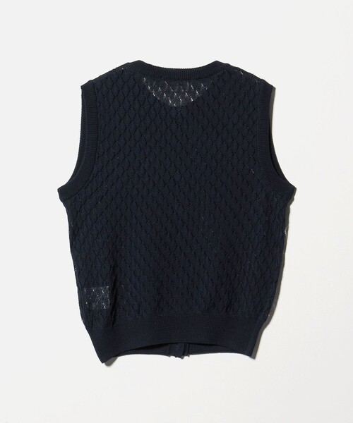 6 ベスト ジレ 「別注」「Ernie Palo for 6」OPEN WORK KNIT VEST