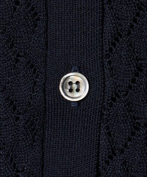 6 ベスト ジレ 「別注」「Ernie Palo for 6」OPEN WORK KNIT VEST