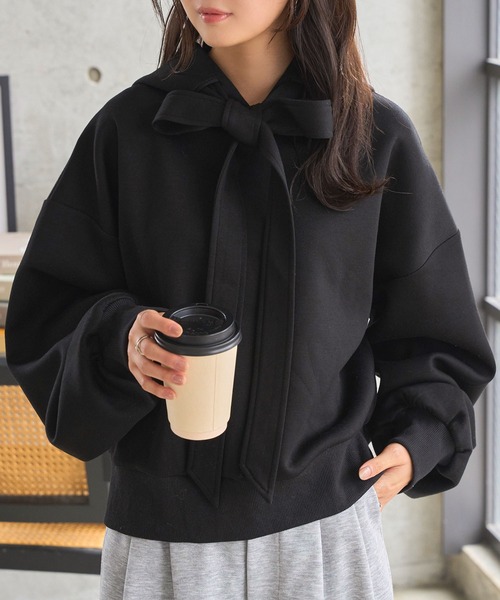 「KOBE LETTUCE」 プルオーバーパーカー M ブラック レディース_画像2