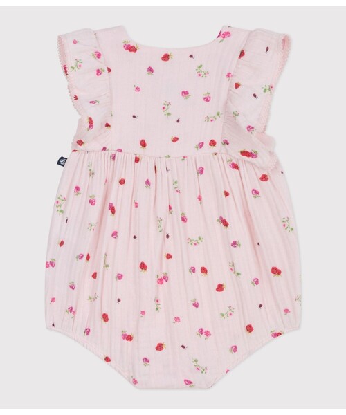 ベビー服 ロンパース ダブルガーゼショートロンパースの画像