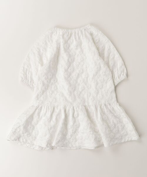 「branshes」 「KIDS」半袖ワンピース 120 オフホワイト キッズ_画像2
