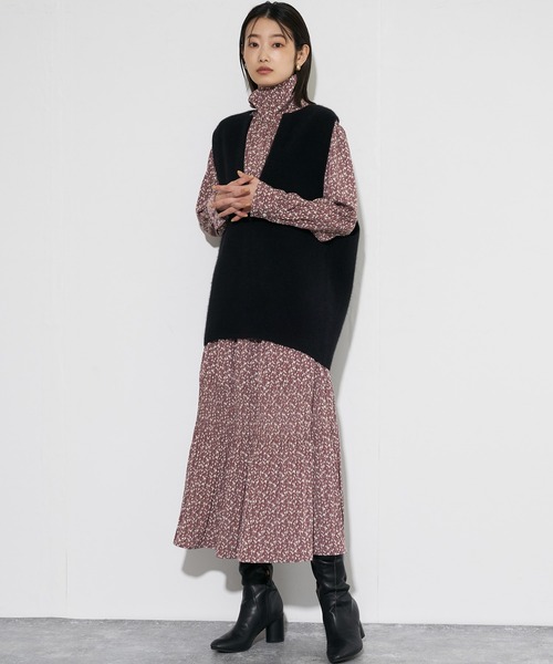 「Audrey and John Wad」 シャツワンピース FREE パープル レディース_画像2