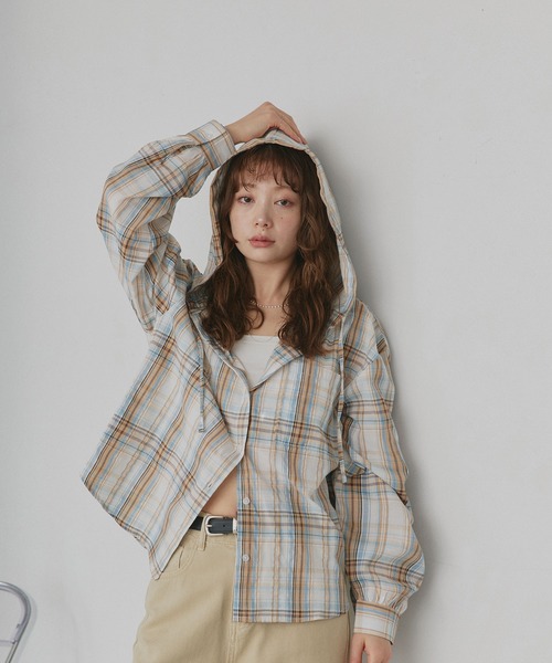 「ad thie」 長袖シャツ FREE ブラウン レディース_画像5