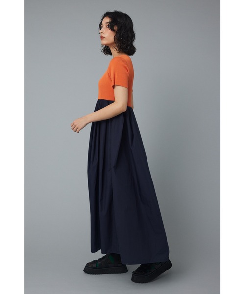 HeRIN.CYE ドッキングワンピース 38 ブルー レディース : ZOZOTOWN