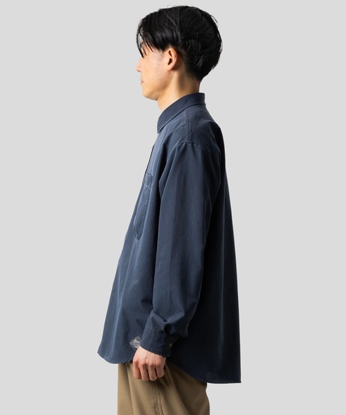 「narifuri」 長袖シャツ LARGE ダークネイビー メンズ_画像3