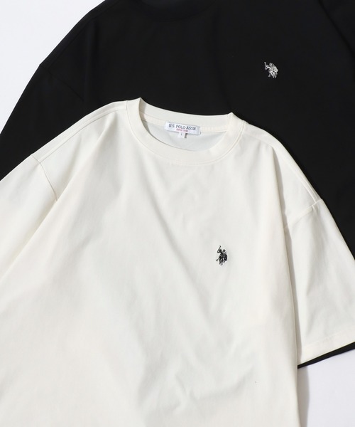 「U.S. POLO ASSN.」 半袖Tシャツ L ホワイト メンズ_画像2