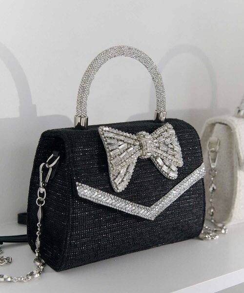 ベルシャルム　Crystal Ribbon Chain Bag Belle Charme ショルダーバッグ バッグ 「Belle Charme」Crystal