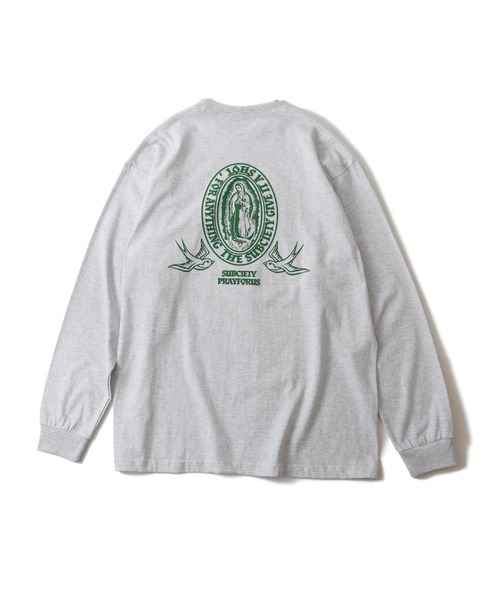 「Subciety」 長袖Tシャツ LARGE ブラック メンズ_画像3