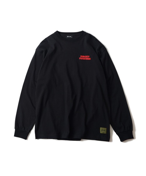 「Subciety」 長袖Tシャツ LARGE ブラック メンズ_画像5
