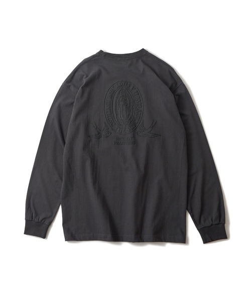 「Subciety」 長袖Tシャツ LARGE ブラック メンズ_画像6