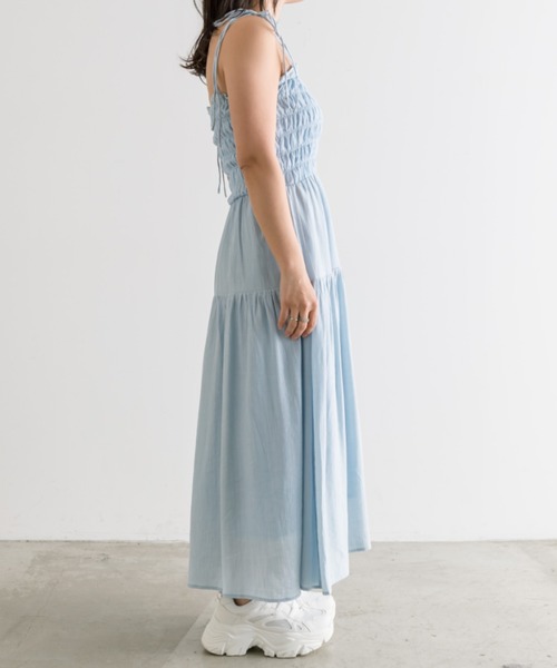 「OLIVE des OLIVE」 キャミソールワンピース MEDIUM アイボリー レディース_画像4
