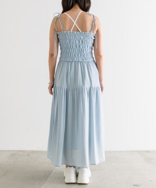 「OLIVE des OLIVE」 キャミソールワンピース MEDIUM アイボリー レディース_画像5