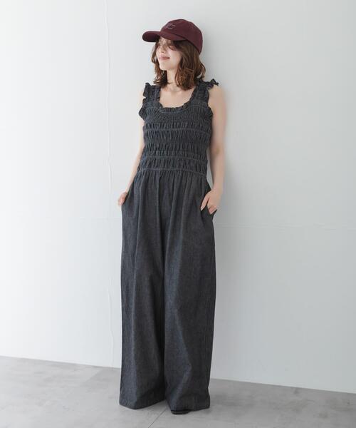 【新品未使用】BRILLサロペット　定価52,800円 URBAN RESEARCH Sonny Label サロペット オーバーオール フリル