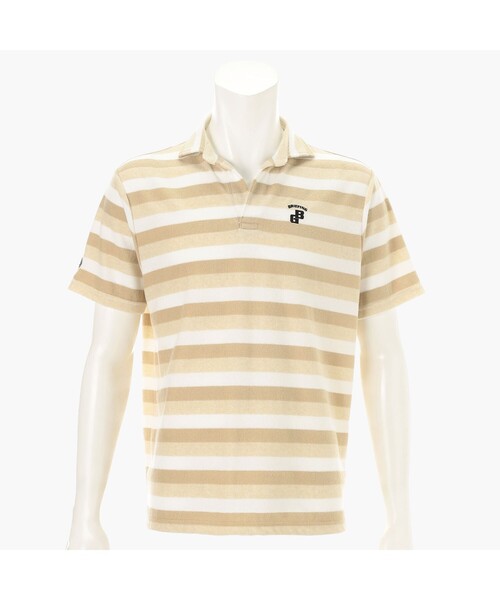 BRIEFING（ブリーフィング） ゴルフ CR MEN'S PILE STRIPE SKIPPER