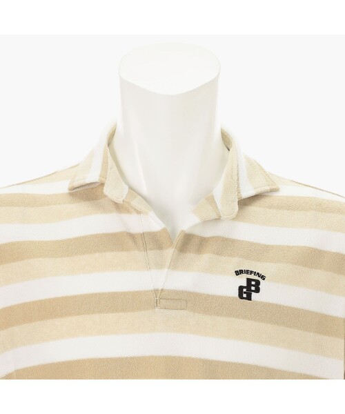 BRIEFING（ブリーフィング） ゴルフ CR MEN'S PILE STRIPE SKIPPER