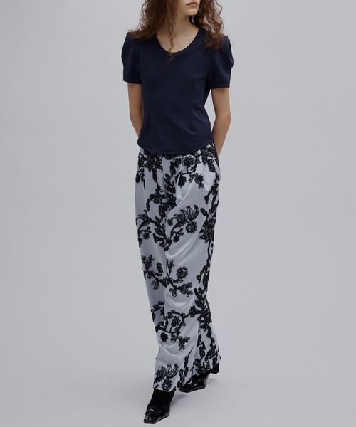 Ameri（アメリ） tシャツ 半袖 DEFORMATION SHOULDER CUT TOP