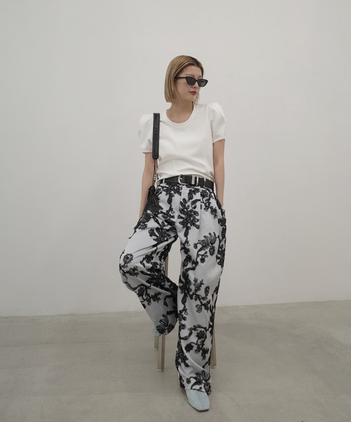 Ameri（アメリ） tシャツ 半袖 DEFORMATION SHOULDER CUT TOP