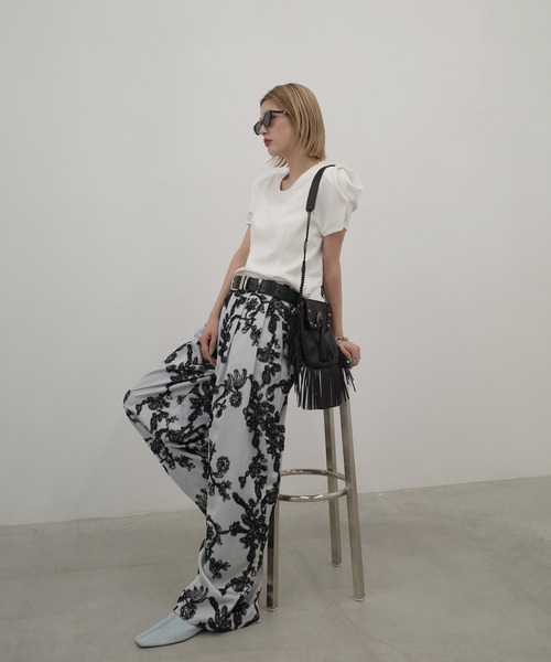 Ameri（アメリ） tシャツ 半袖 DEFORMATION SHOULDER CUT TOP