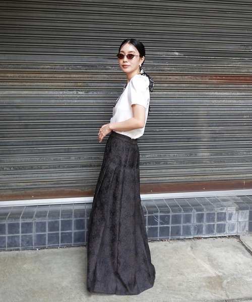 Ameri（アメリ） tシャツ 半袖 DEFORMATION SHOULDER CUT TOP
