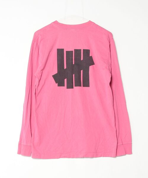 「UNDEFEATED 」 ワンポイント長袖Tシャツ S ピンク メンズ_画像2