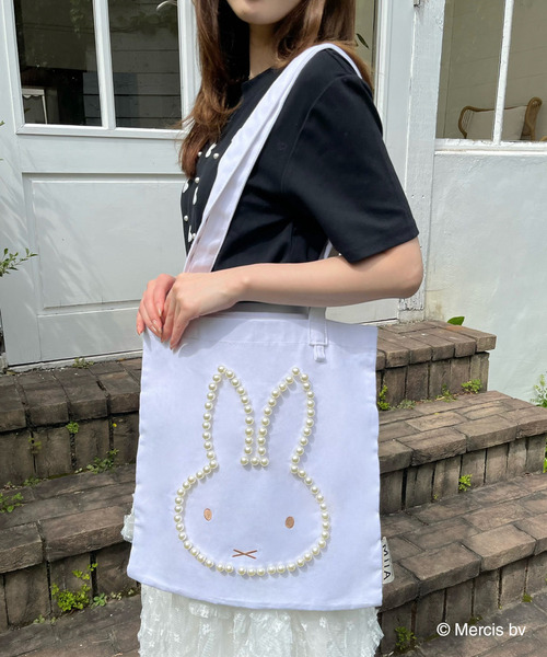 Miffy（ミッフィー） トートバッグ パールダイカットトートバッグ